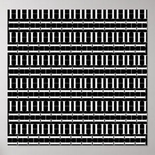 Poster A letra inicial H do monograma, escolhe a cor do