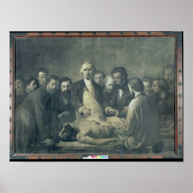 Pôster A lição de anatomia do doutor Velpeau (Frente)