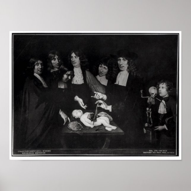 Poster A lição de anatomia do professor Frederik (Frente)