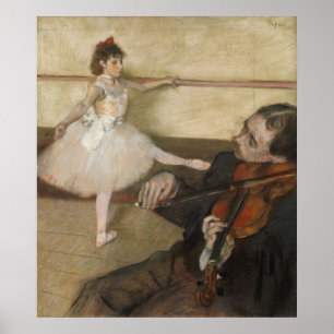 Poster A lição de dança de Edgar Degas