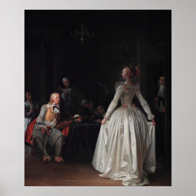 Poster A lição de dança - Fragonard Rococo Art (Frente)