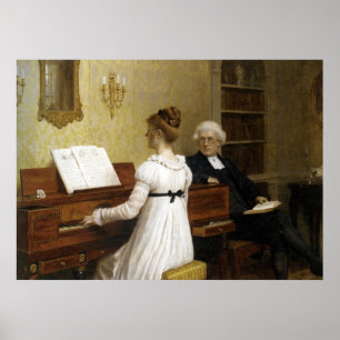Pôster A lição de piano