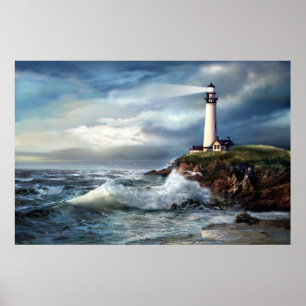 Poster A Light of Hope, Pigeon Point Lighthouse