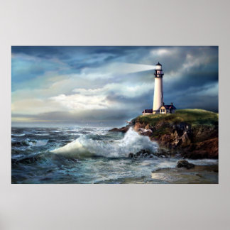Poster A Light of Hope, Pigeon Point Lighthouse