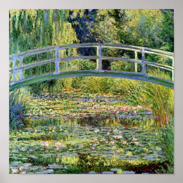 Pôster A Lily-Água Pond de Monet Fine Art (Frente)