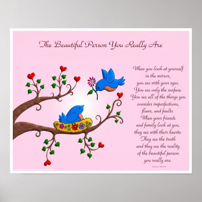 Pôster A linda pessoa que você realmente é (Frente)