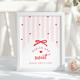 Poster A Little Sweetheart Babies are sweet coquette Bow