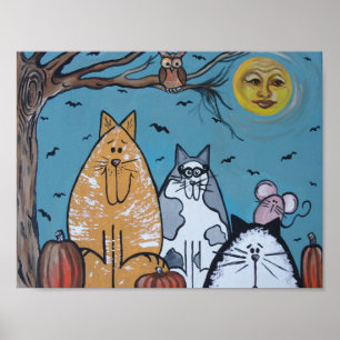 Pôster A lua cheia de um gato