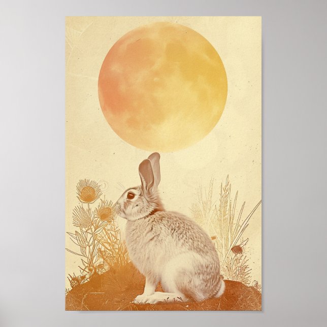 Poster A Lua e um Coelho (Frente)