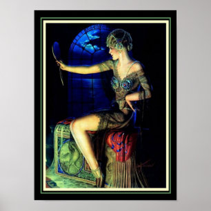 Poster "A lua e você" pelo gene Pressler 12 x 16