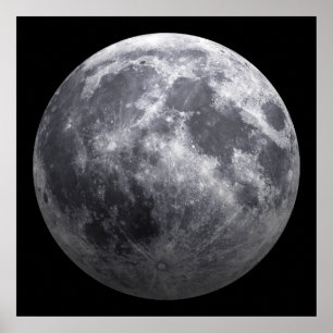 Pôster A lua - efeito 3D