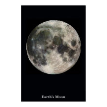 A Lua em um Campo de Preto