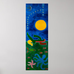 Poster A lua estava viajando na Escorpião 2014