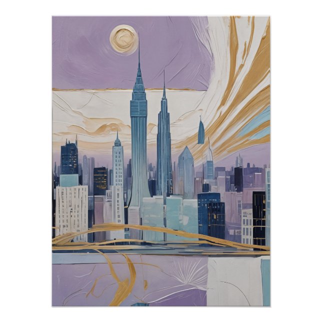 Pôster A Lunar Cityscape (Frente)