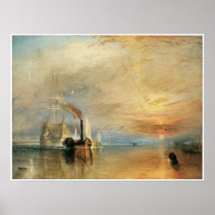 Pôster A luta contra o Temerário J.M.W. Turner