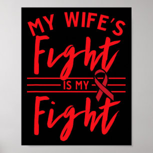 Poster A Luta Da Minha Esposa É Minha Luta Conscientizaçã