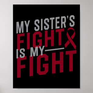 Poster A Luta da Minha Irmã é a Anemia das Células Falcif
