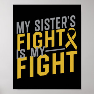 Poster A Luta da Minha Irmã é o meu Cancer da Infância Aw