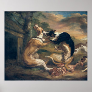 Pôster A luta de cão, 1678