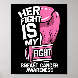 Poster A Luta Dela É A Minha Luta Com As Luvas De Boxim C