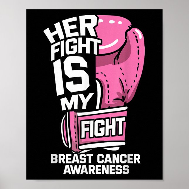 Poster A Luta Dela É A Minha Luta Com As Luvas De Boxim C (Frente)