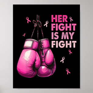 Poster A Luta Dela É A Minha Luta Com As Luvas De Boxim C