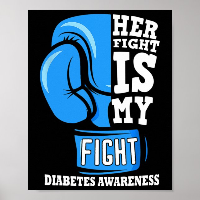 Poster A Luta Dela É A Minha Luta Contra A Diabetes De Lu (Frente)