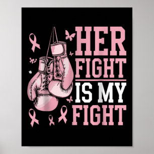 Poster A Luta Dela É A Minha Luta Contra O Cancer De Mama