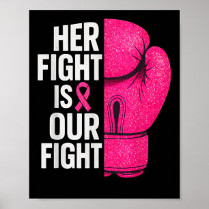 Poster A Luta Dela É A Nossa Luta Com O Cancer Da Mama De