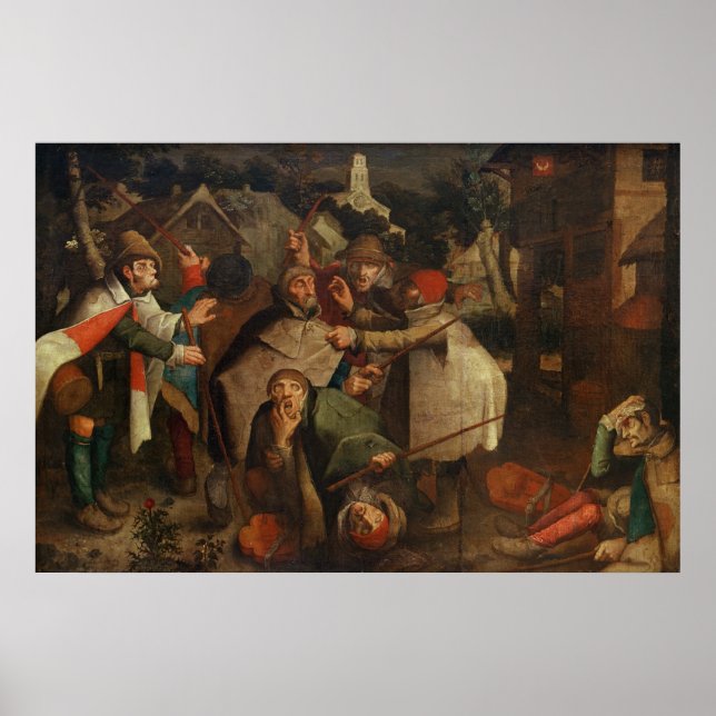 Poster A Luta dos Cegos, 1643 (Frente)