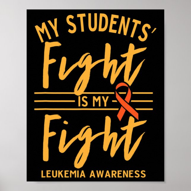 Poster A Luta Dos Estudantes É A Minha Luta Contra A Leuc (Frente)