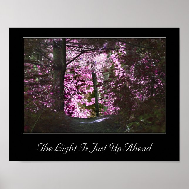 Pôster A Luz à Frente Inspiracional (Frente)