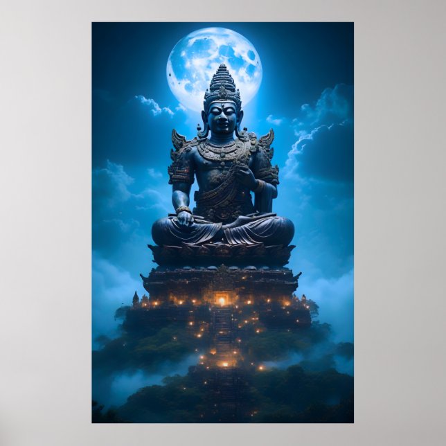 Poster A Luz da Lua Cheia do Buda (Frente)