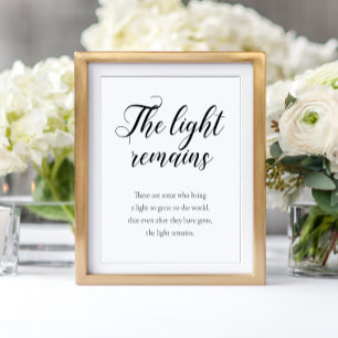 Poster A Luz Permanece O Casamento Memorial Moderno