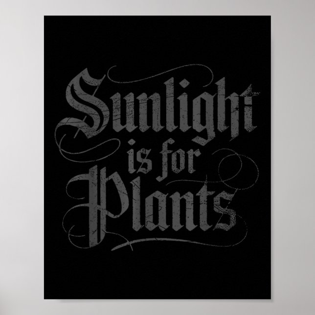 Poster A Luz Solar é Para as Plantas  (Frente)