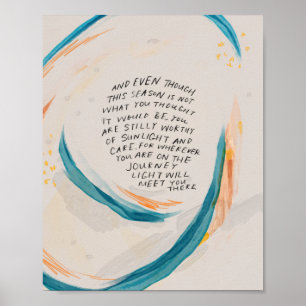 Poster "A luz te encontrará lá."