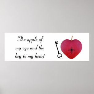 Poster A maçã do meu olho e a chave do meu coração