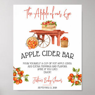 Poster A Maçã do nosso Olho! Bar de Chá de fraldas da App
