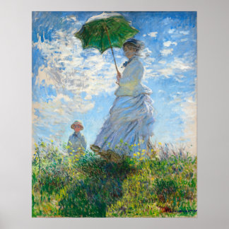 Poster A Madame Monet e o Filho de Claude Monet