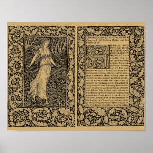 Poster A madeira além do mundo por William Morris