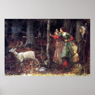 Poster A madeira mística de John William Waterhouse