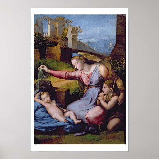 Pôster A Madonna do Diadem Azul ou A Madonna de (Frente)