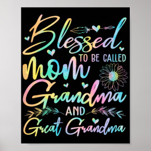 Poster A Mãe Vovó E Excelente Flor Vovó