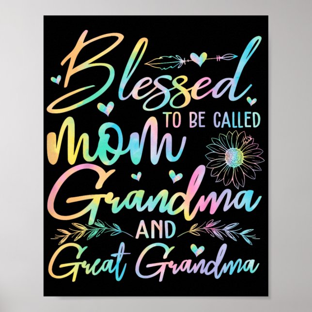 Poster A Mãe Vovó E Excelente Flor Vovó (Frente)