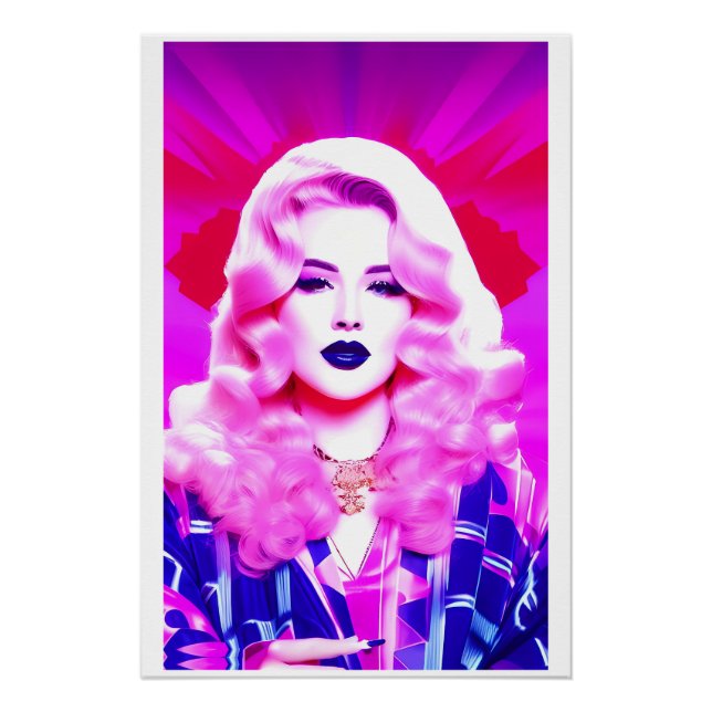 Pôster A magia glamour de um beijo azul soprado (Frente)