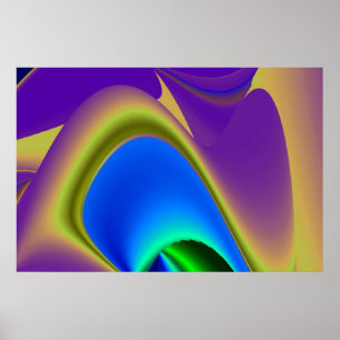 Poster A Mágica do Verão, Abstrato 3D Art