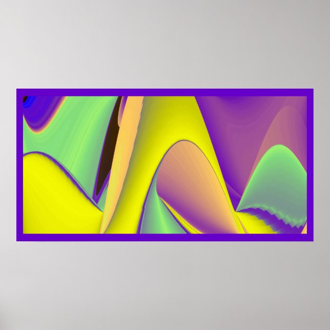 Poster A Mágica do Verão, Abstrato 3D Art (Frente)