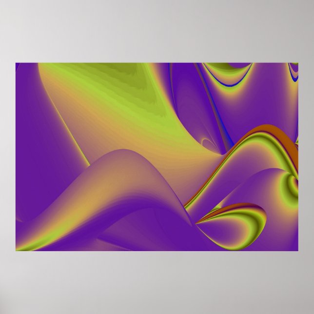 Poster A Mágica do Verão, Abstrato 3D Art (Frente)
