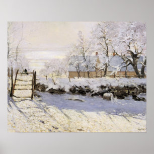 Poster A Magpie de Monet