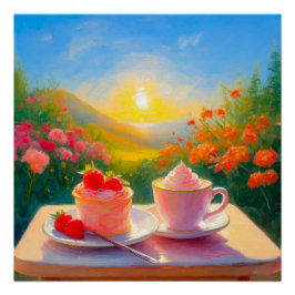 Pôster A mais doce tarde do dia Poster brilhante